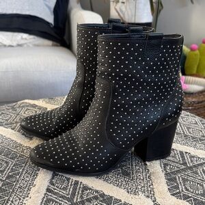 Rebecca Minkoff Black Studded Ankle Booties